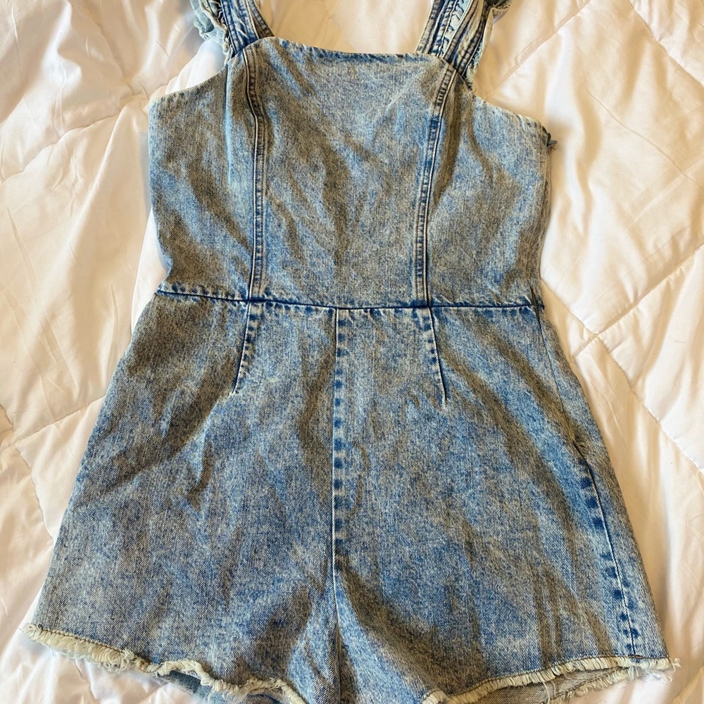 Denim Overall Jumpsuit